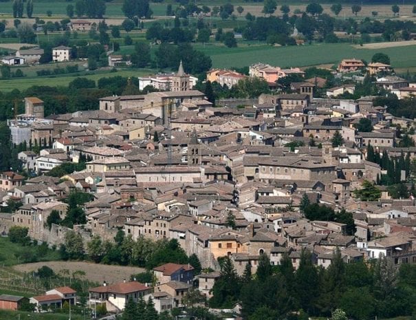 bevagna panorama aereo